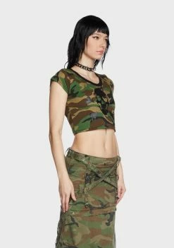 Tripp NYC Tops Super Skull Crop Tee 10 Tripp NYC Tops Super Skull Crop Tee