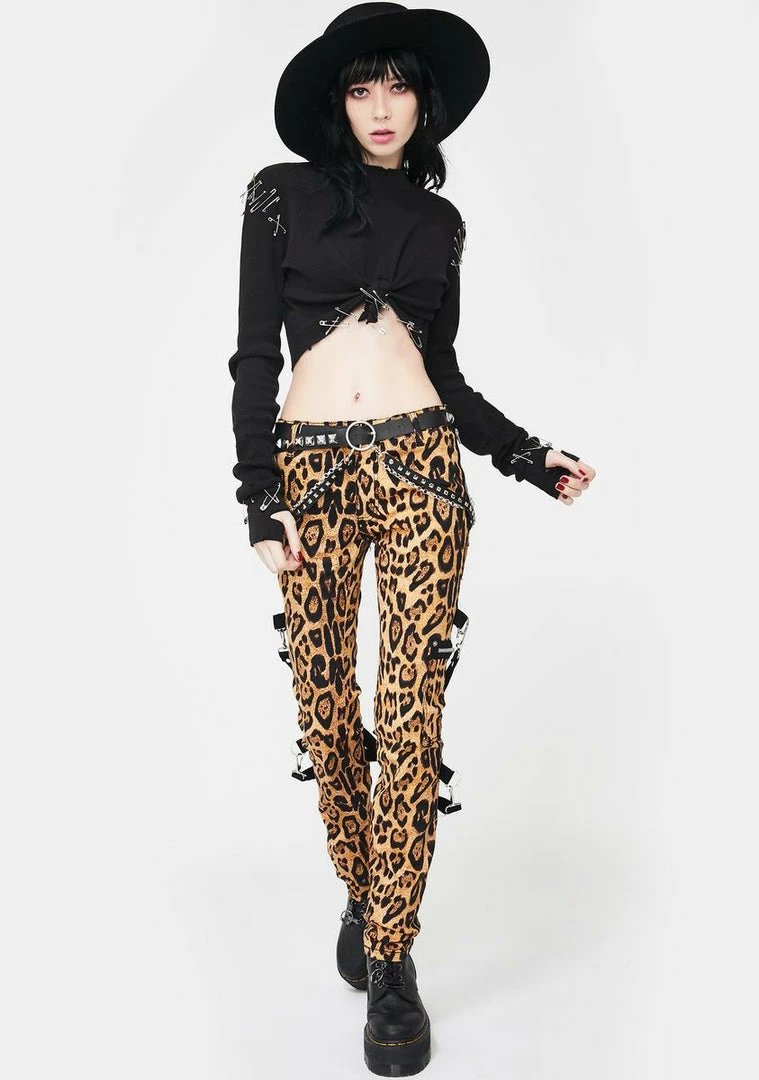 Tripp NYC Leopard Chaos Bondage Pants 5 Tripp NYC Leopard Chaos Bondage Pants