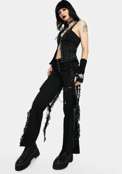 Tripp NYC Flares Enchanted Dark Street Pants