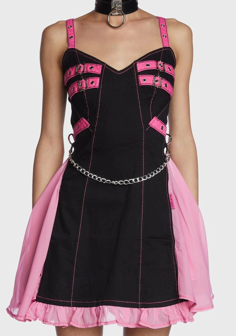 Tripp NYC Pink Chiffon Pleated Mini Dress 4 Tripp NYC Pink Chiffon Pleated Mini Dress