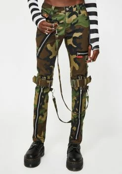 Tripp NYC Bottoms Camo Bondage Pants