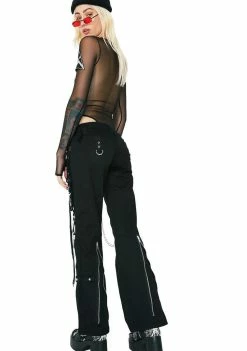 Tripp NYC Bottoms Lace-Up Chain Pants 10 Tripp NYC Bottoms Lace-Up Chain Pants