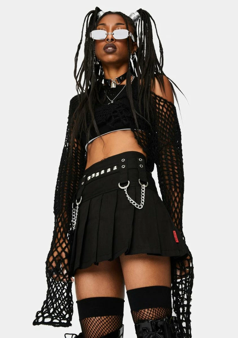 Tripp NYC Black Stud And Chain Mini Skirt 4 Tripp NYC Black Stud And Chain Mini Skirt