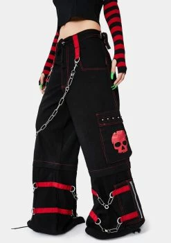 Tripp NYC Skull Zip Off Pant Bottoms