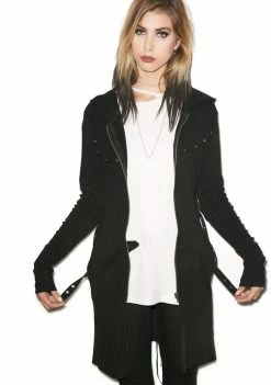 Tripp NYC Hella Long Hoodie Outerwear 9 Tripp NYC Hella Long Hoodie Outerwear