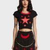 Tripp NYC Star Cropped Tee Tops