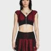 Tripp NYC Red Bo Peep Crop Top Tops 1 Tripp NYC Red Bo Peep Crop Top Tops