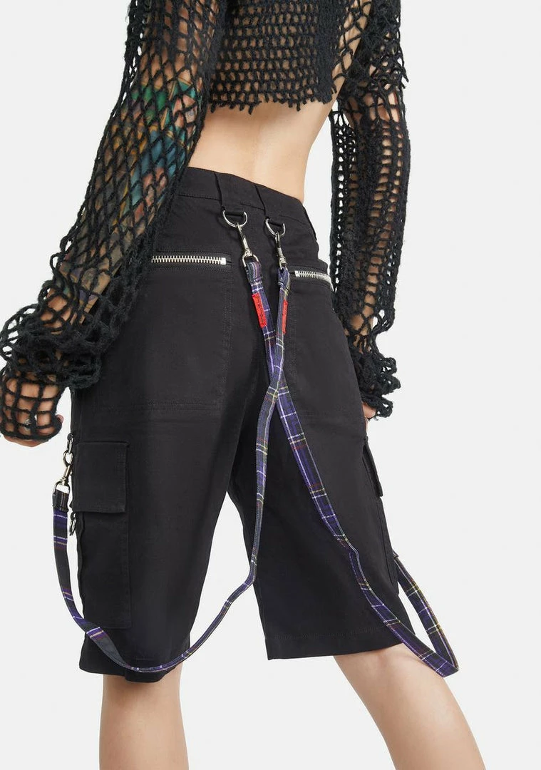 Tripp NYC Belts & Harnesses Purple Plaid Bondage Pant Straps 3 Tripp NYC Belts & Harnesses Purple Plaid Bondage Pant Straps