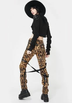 Tripp NYC Leopard Chaos Bondage Pants 9 Tripp NYC Leopard Chaos Bondage Pants