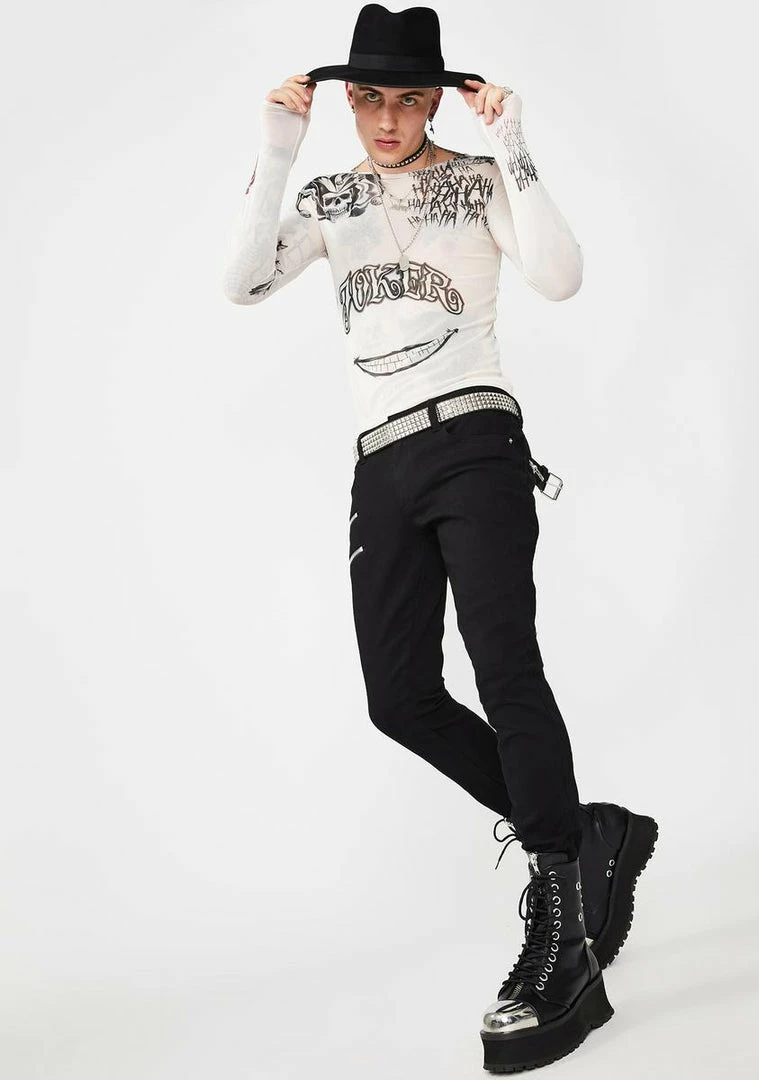 Tripp NYC Bottoms Double Zipper Biker Jeans 4 Tripp NYC Bottoms Double Zipper Biker Jeans