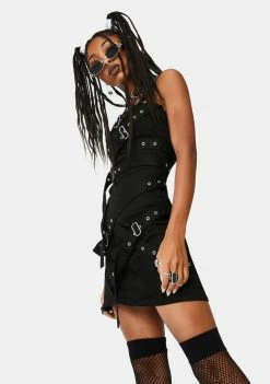 Tripp NYC Belted Bondage Mini Dress