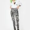 Tripp NYC Zebra Classic Slim Leg Bondage Pants Bottoms 1 Tripp NYC Zebra Classic Slim Leg Bondage Pants Bottoms