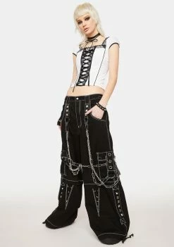 Tripp NYC Black Dagger Wide Leg Pants 6 Tripp NYC Black Dagger Wide Leg Pants