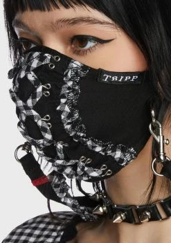 Tripp NYC White Solid Face Cover