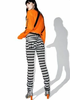 Tripp NYC Bottoms White & Black Harlequin Skinny Jeans 10 Tripp NYC Bottoms White & Black Harlequin Skinny Jeans