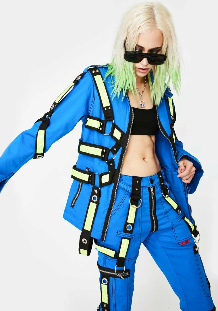 Tripp NYC Blue Electric Reflective Jacket 4 Tripp NYC Blue Electric Reflective Jacket