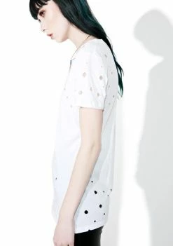 Tripp NYC Tops Holey V-Neck Tee