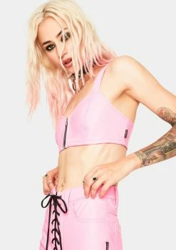 Tripp NYC Tops Pink Bustier Top