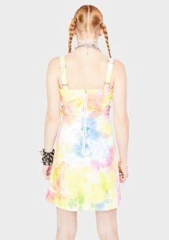 Tripp NYC Tie Dye Side Cut Out Dress