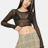Tripp NYC Long Sleeve Crop Fishnet Top 1 Tripp NYC Long Sleeve Crop Fishnet Top