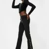 Tripp NYC Denim Flare Button Up Side Jeans 2 Tripp NYC Denim Flare Button Up Side Jeans