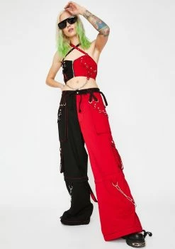 Tripp NYC Split Chain Crop Top Tops 8 Tripp NYC Split Chain Crop Top Tops