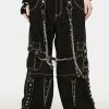 Tripp NYC Black Dagger Wide Leg Pants