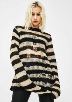 Tripp NYC Rag Stripe Sweater Tops