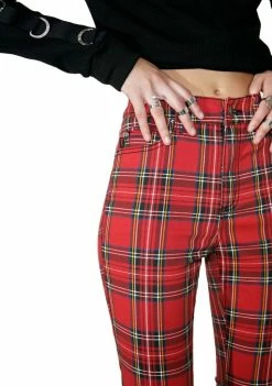 Tripp NYC High Waisted Plaid Pants