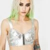 Tripp NYC Metallic Extra Crop Top 2 Tripp NYC Metallic Extra Crop Top
