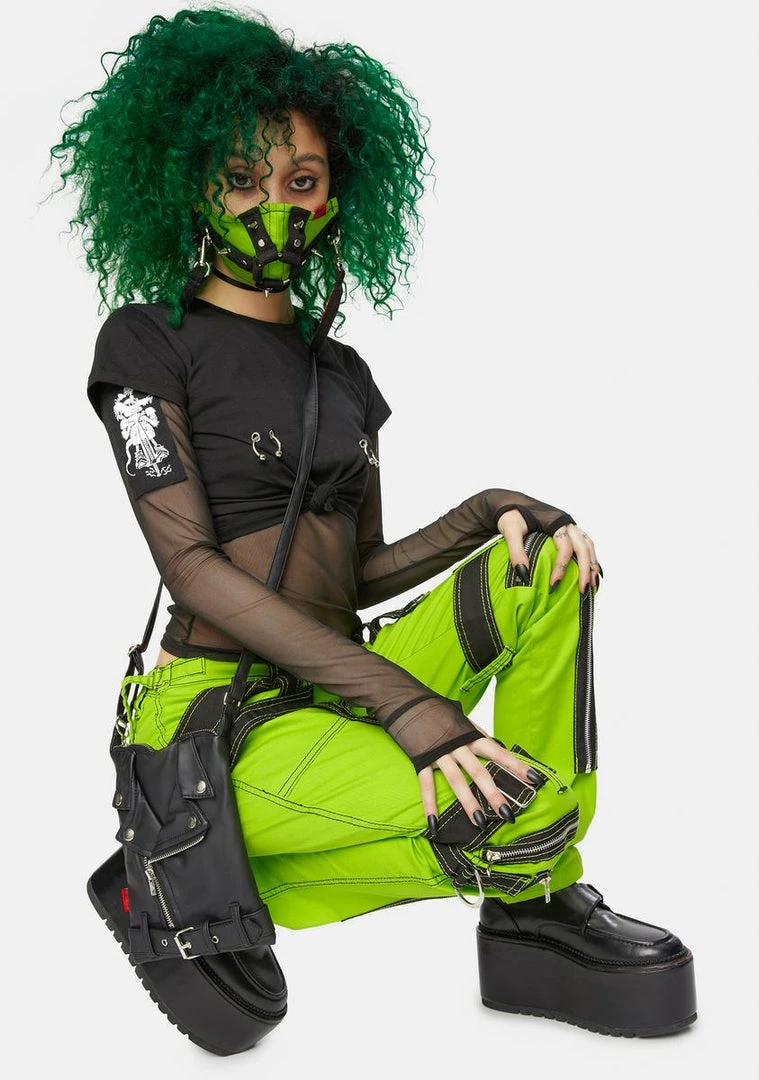 Tripp NYC Lime Para Pants 4 Tripp NYC Lime Para Pants