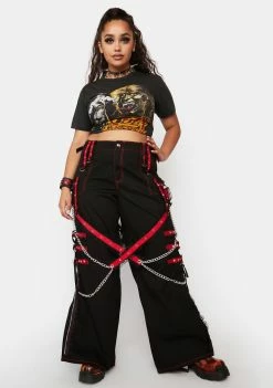Tripp NYC Plus Midnight Dark Street Chain Pants Bottoms 8 Tripp NYC Plus Midnight Dark Street Chain Pants Bottoms