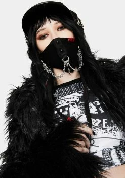 Tripp NYC Spike And Chain Face Mask Face Masks