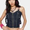 Tripp NYC Denim Ever Ready Corset Top