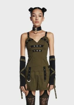 Tripp NYC Army Multi Eyelet Arm Warmers