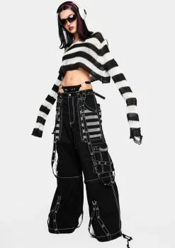 Tripp NYC Bottoms White Electro Darkstreet Pants 9 Tripp NYC Bottoms White Electro Darkstreet Pants