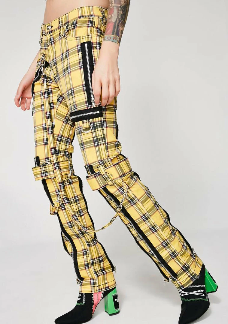 Tripp NYC Bottoms Plaid Bondage Pants 5 Tripp NYC Bottoms Plaid Bondage Pants
