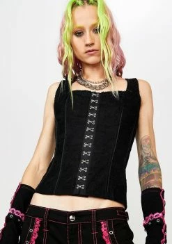 Tripp NYC Hook Eye Corset Tops