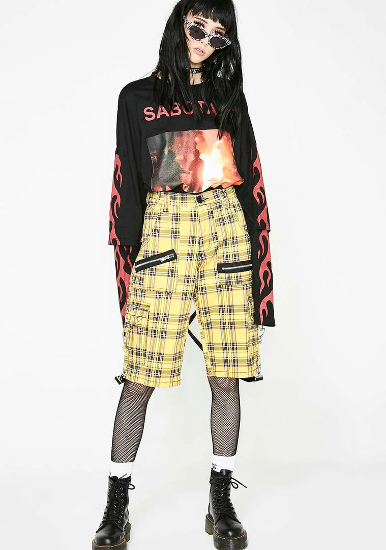 Tripp NYC Plaid Punk Shorts 7 Tripp NYC Plaid Punk Shorts