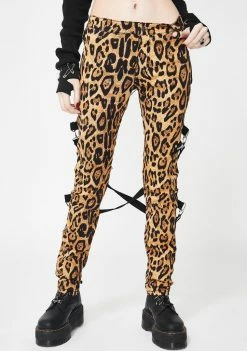 Tripp NYC Leopard Chaos Bondage Pants