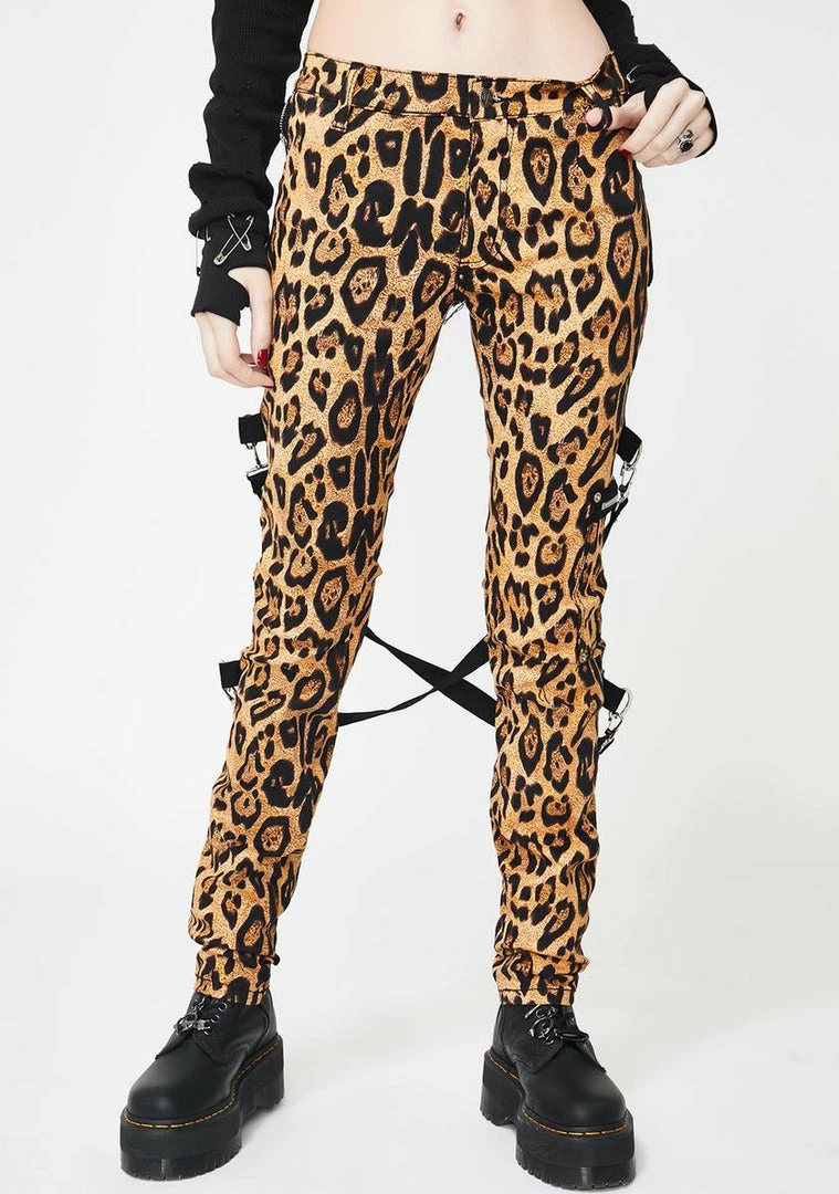 Tripp NYC Leopard Chaos Bondage Pants 3 Tripp NYC Leopard Chaos Bondage Pants