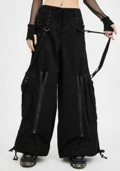 Tripp NYC Bottoms Red Back Up Skull Pants
