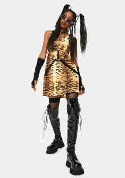 Tripp NYC Dresses Tiger Strap Mini Dress