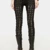 Tripp NYC Skinny Pants Medieval Lace-Up Pants