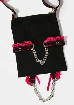 Tripp NYC Bags & Wallets Pink Lace Cross Body Bag