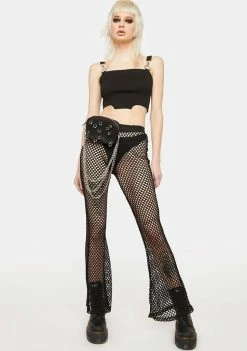 Tripp NYC Mary Q Fishnet Pants Sheer Pants