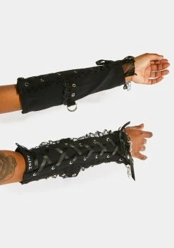 Tripp NYC Black Lace Arm Warmers 8 Tripp NYC Black Lace Arm Warmers