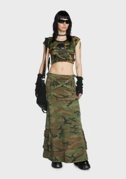 Tripp NYC Bottoms Camo Triple Zip Off Skirt 13 Tripp NYC Bottoms Camo Triple Zip Off Skirt