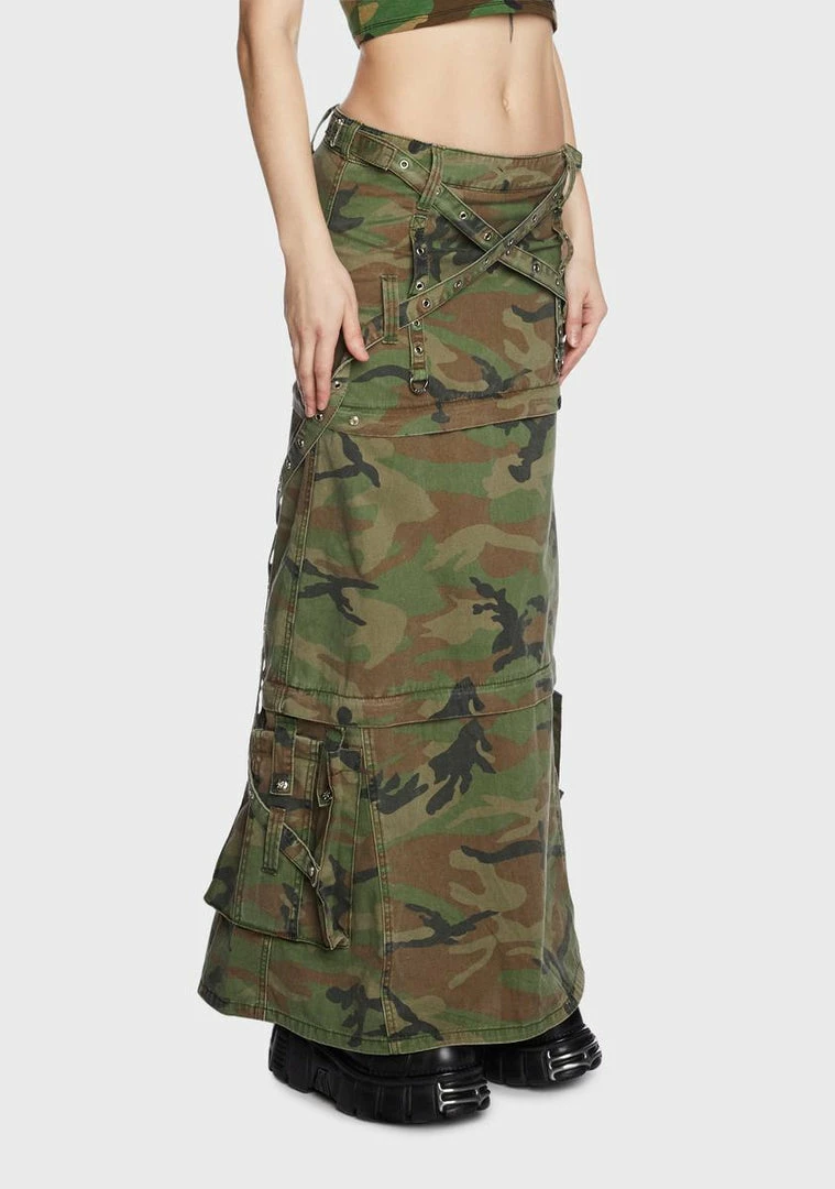 Tripp NYC Bottoms Camo Triple Zip Off Skirt 6 Tripp NYC Bottoms Camo Triple Zip Off Skirt