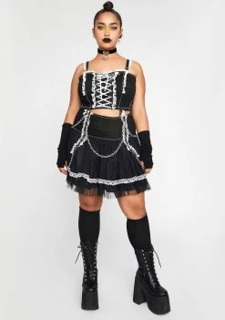 Tripp NYC Plus Lace Chiffon Tutu Skirt 8 Tripp NYC Plus Lace Chiffon Tutu Skirt